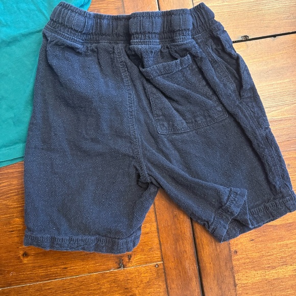 Boys 3pc Summer Camp Green & Blue Short & Tank Bundle Sz 6-7 - Picture 8 of 9